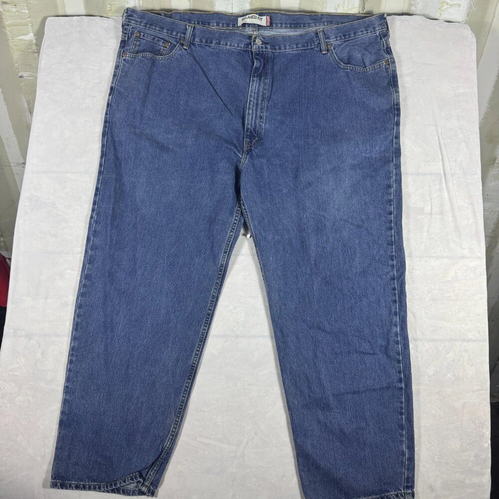 Levi's 550 Men's Tapered Jeans Blue Denim Relaxed Fit Medium Wash W52 L32‎